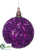 Ball Ornament - Purple - Pack of 12