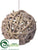 Ball Ornament - Brown Glittered - Pack of 24