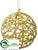 Ball Ornament - Gold - Pack of 12