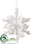 Snowflake Ornament - White - Pack of 24