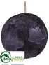 Silk Plants Direct Ball Ornament - Purple - Pack of 8