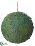 Silk Plants Direct Magnolia Leaf Ball Ornament - Green Ice - Pack of 6