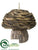 Mushroom Ornament - Brown - Pack of 6