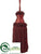 Tassel Ornament - Burgundy - Pack of 2