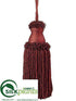 Silk Plants Direct Tassel Ornament - Burgundy - Pack of 2