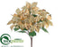 Silk Plants Direct Poinsettia Bush - Gold - Pack of 12