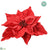 Velvet Poinsettia - Red - Pack of 12