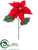 Poinsettia Spray - Red - Pack of 12