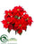 Velvet Poinsettia Bush - Red - Pack of 6