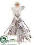 Silk Plants Direct Angel - White Glittered - Pack of 4