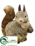 Silk Plants Direct Squirrel - Brown Glittered - Pack of 4