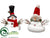 Mr. & Mrs. Snowman - White - Pack of 2