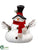 Mr. Snowman - White Black - Pack of 2