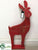 Moose Ornament - Red - Pack of 6