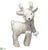 Reindeer - White Gray - Pack of 4