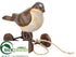 Silk Plants Direct Bird - Brown - Pack of 12