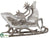 Reindeer Sleigh - Gray - Pack of 1