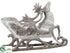 Silk Plants Direct Reindeer Sleigh - Gray - Pack of 1