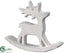 Silk Plants Direct Reindeer Décor - White - Pack of 8