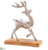 Silk Plants Direct Reindeer Table Top - Silver - Pack of 4