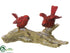 Silk Plants Direct Cardinals - Red Natural - Pack of 6