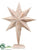 Wood Star - White Whitewashed - Pack of 2