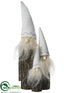 Silk Plants Direct Three Santas - White Beige - Pack of 2