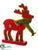 Reindeer - Red Green - Pack of 12