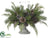 Cone Centerpiece - Green Brown - Pack of 1