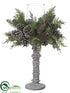 Silk Plants Direct Pine Centerpiece - Green Brown - Pack of 1