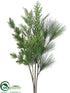 Silk Plants Direct Pine Spray Assortment - Green - Pack of 3