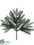 Silk Plants Direct Pine Spray - Green - Pack of 12