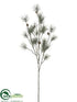 Silk Plants Direct Pine Spray - Green Gray - Pack of 6