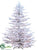 Flocked Pine Tree - Snow - Pack of 1