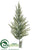 Pine Tree - Green Glittered - Pack of 6