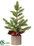 Silk Plants Direct Pine Tree - Green - Pack of 6