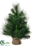 Silk Plants Direct Long Needle Pine Tree - Green - Pack of 4