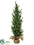 Silk Plants Direct Angel Pine Tree - Green - Pack of 2