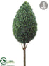 Silk Plants Direct Cedar Teardrop Topiary Stem - Gray Green - Pack of 2