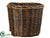 Round Willow Planter - Smoke Dark - Pack of 1