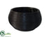 Silk Plants Direct Bamboo Bowl - Black - Pack of 6