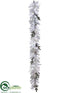 Silk Plants Direct Garland - White Silver - Pack of 4