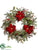 Pine Wreath - Red - Pack of 3