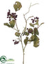 Silk Plants Direct Berry Spray - Eggplant - Pack of 6