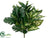 Silk Plants Direct Dieffenbachia, Split Philodendron, Pothos Bush - - Pack of 12